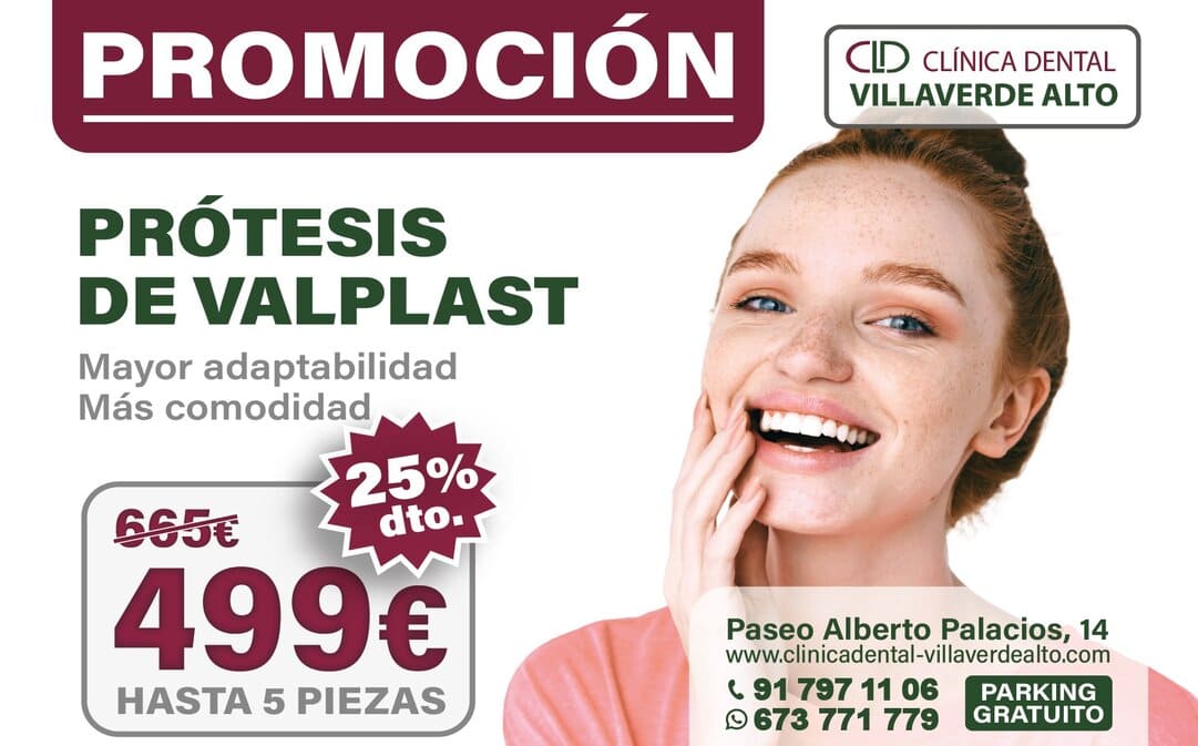 Promoción prótesis dental de Valplast